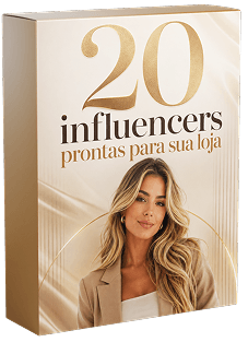Mockup 20 influencers prontas para sua loja
