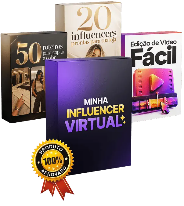 Todos os produtos inclusos no Minha Influencer Virtual