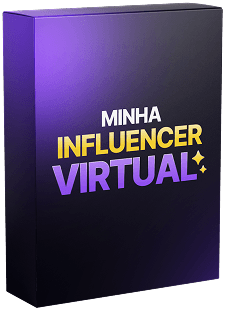 Mockup do método Minha Influencer Virtual